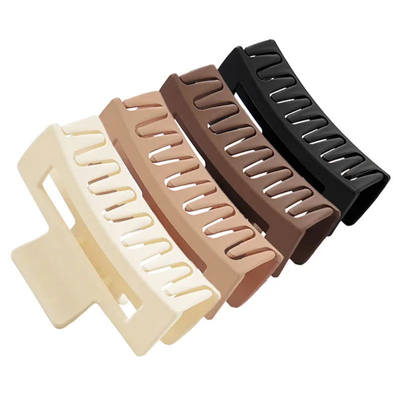 "Effortless Elegance Collection: 4PCS Stylish Hair Claws Set β Elevate Your Hairstyle Game!"