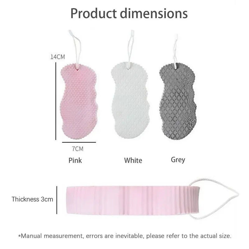 Gentle body exfoliating sponge for shower and bath routines