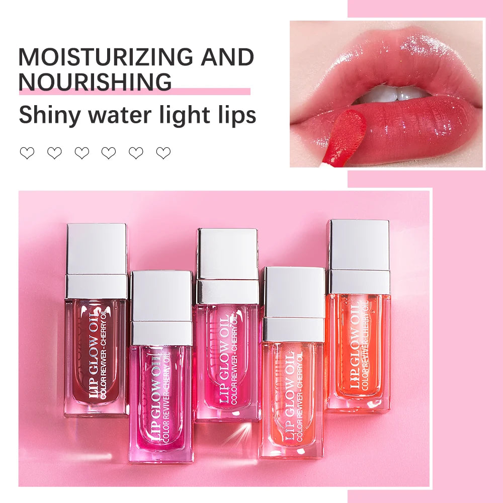 Crystal Jelly Moisturizing Lip Oil – Hydrating Plumping Glossy Lip Care for Soft Shiny Lips