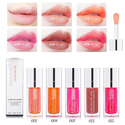 Crystal Jelly Moisturizing Lip Oil – Hydrating Plumping Glossy Lip Care for Soft Shiny Lips