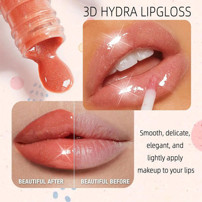 Long Lasting Hydrating Shimmer Lip Gloss Set (6 Colors)