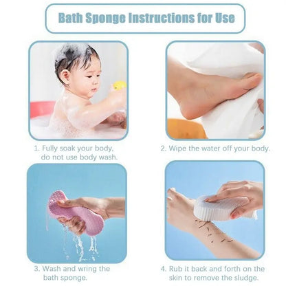Luxury shower body scrubber sponge for daily skincare
