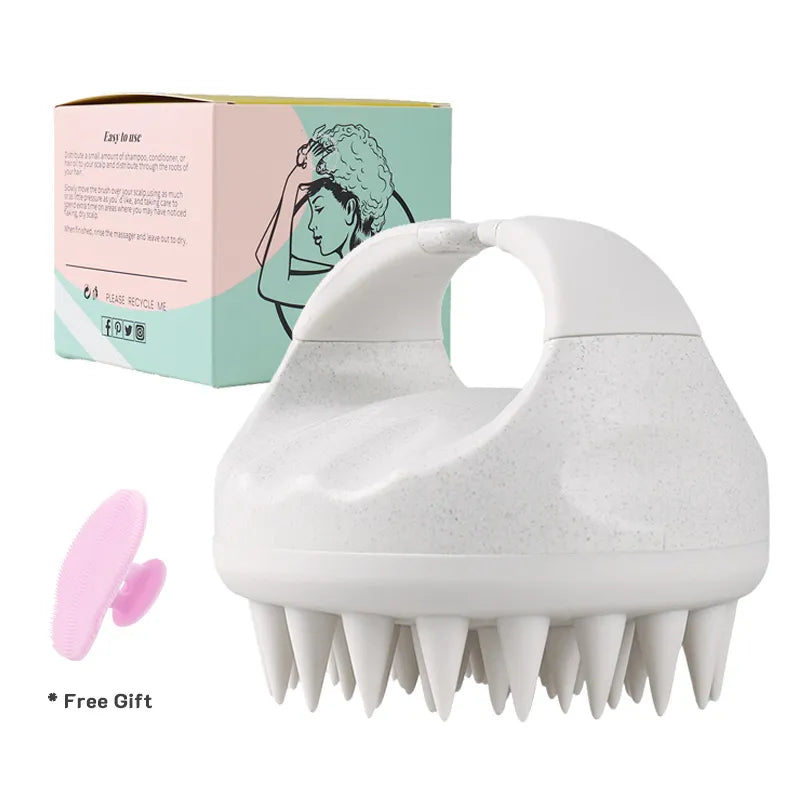 "Nourish Your Scalp, Nurture Your Hair: Biodegradable Scalp Brush Massager – Your Path to Healthier Hair!"