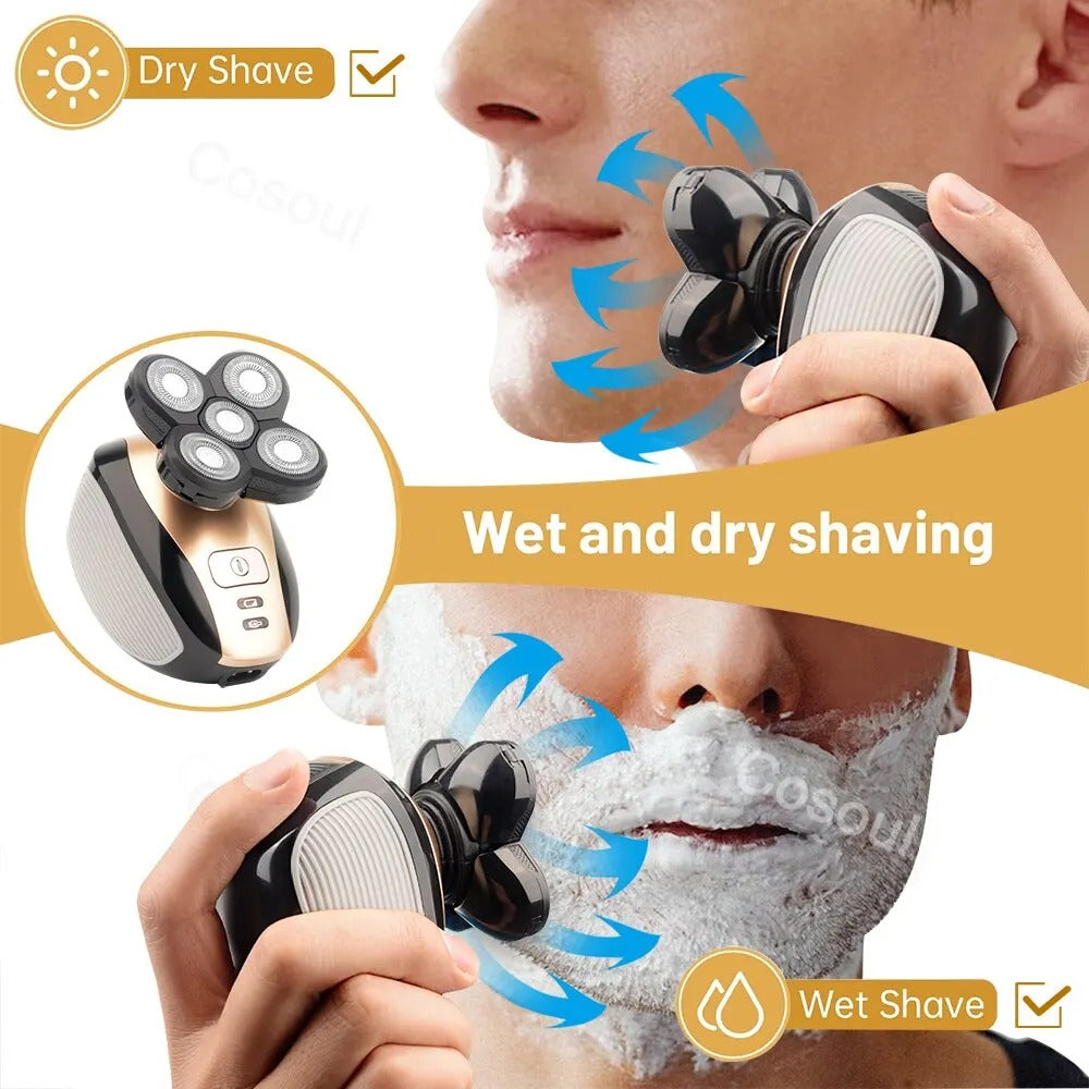 Precision electric razor for smooth comfortable shaving